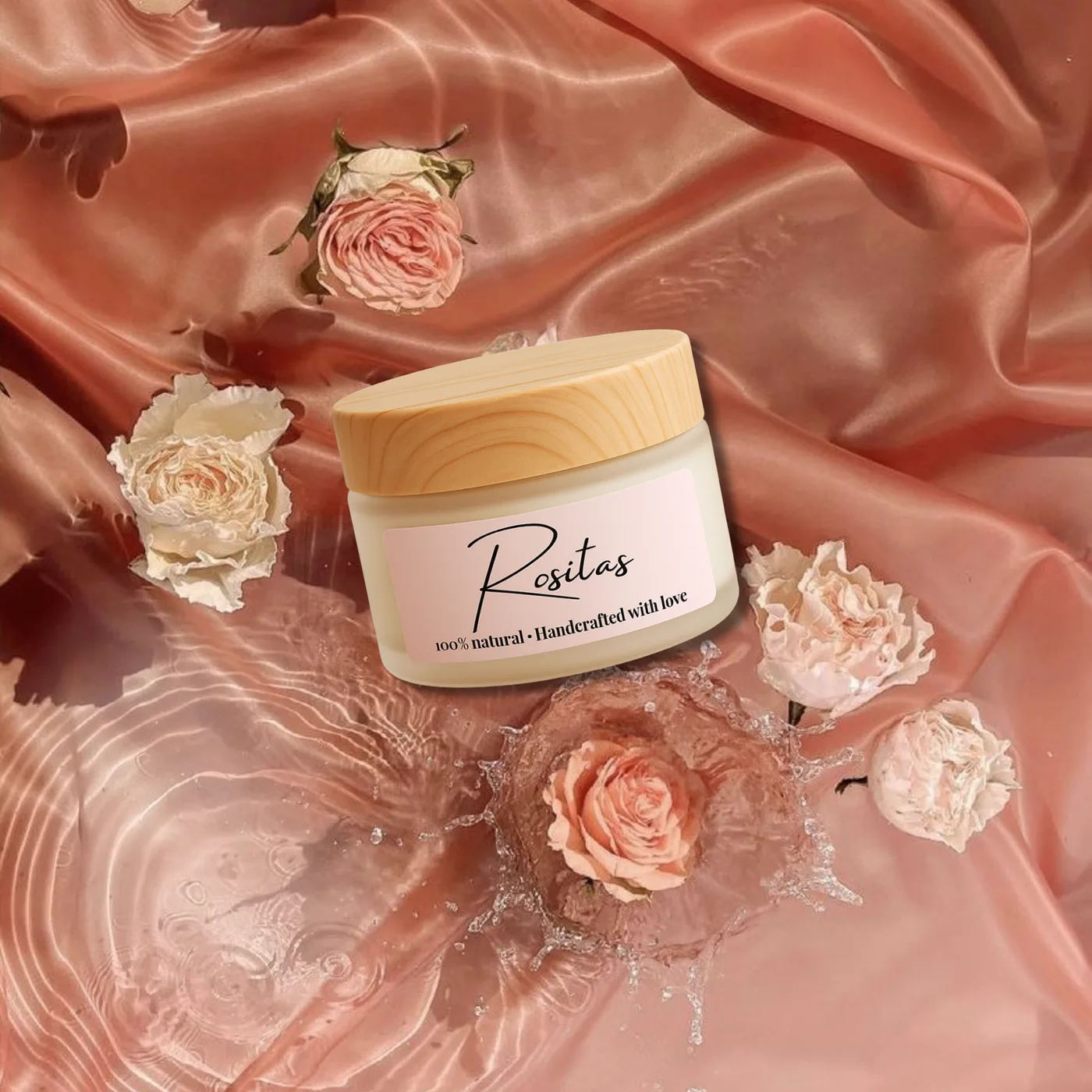 The Rositas Set resting on rose silk