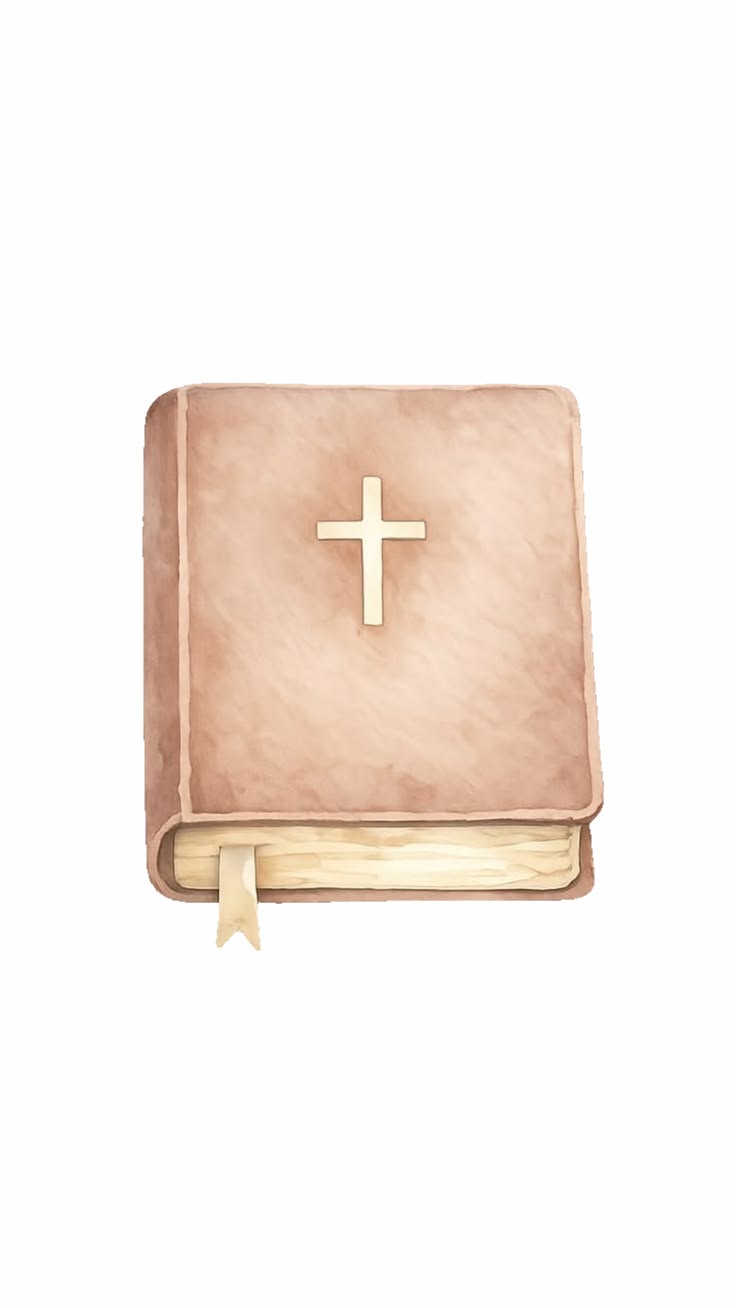 Watercolour illustration of a Bible